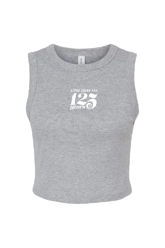 125 Years Grey Crop Tank