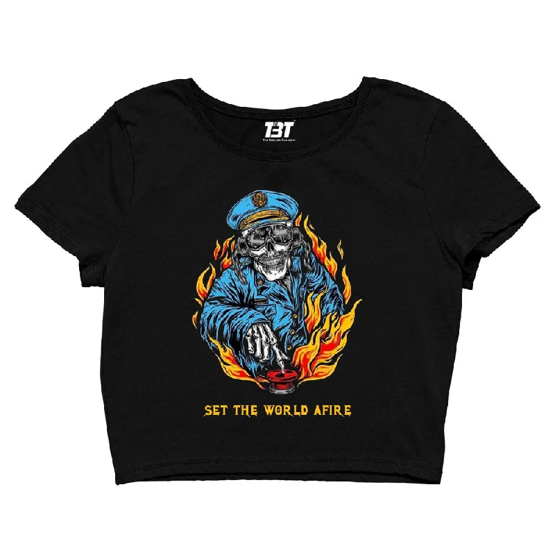 Crop Top - Set The World Afire