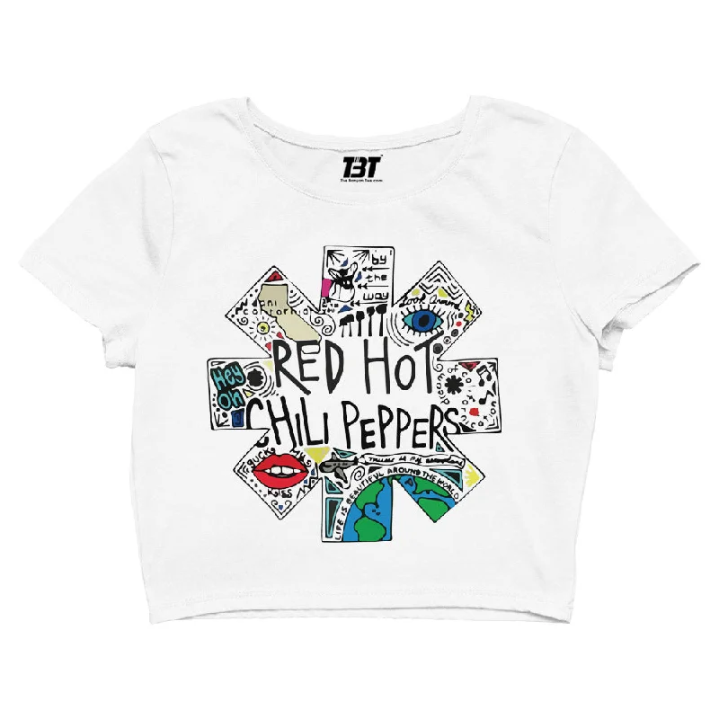 Crop Top - RHCP Doodle Art