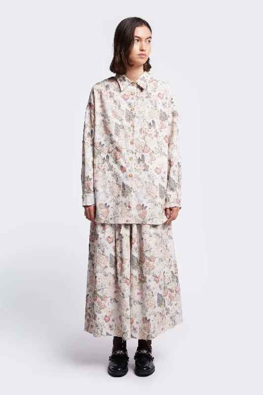 Resting Cord Shirt Floral