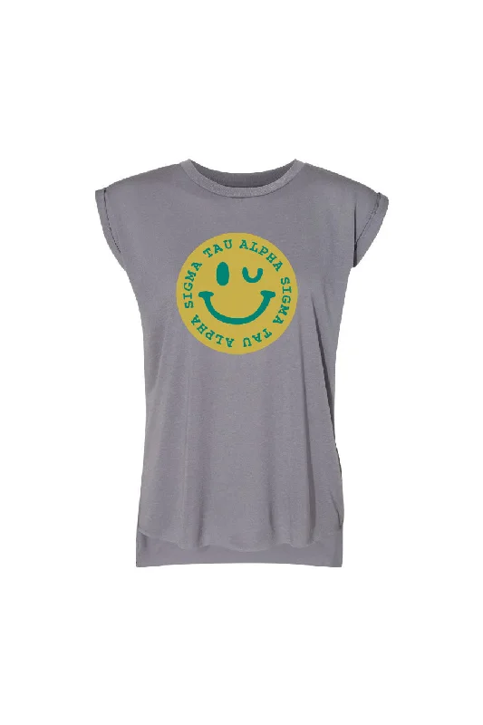 Smile Through the Storm Muscle Tee