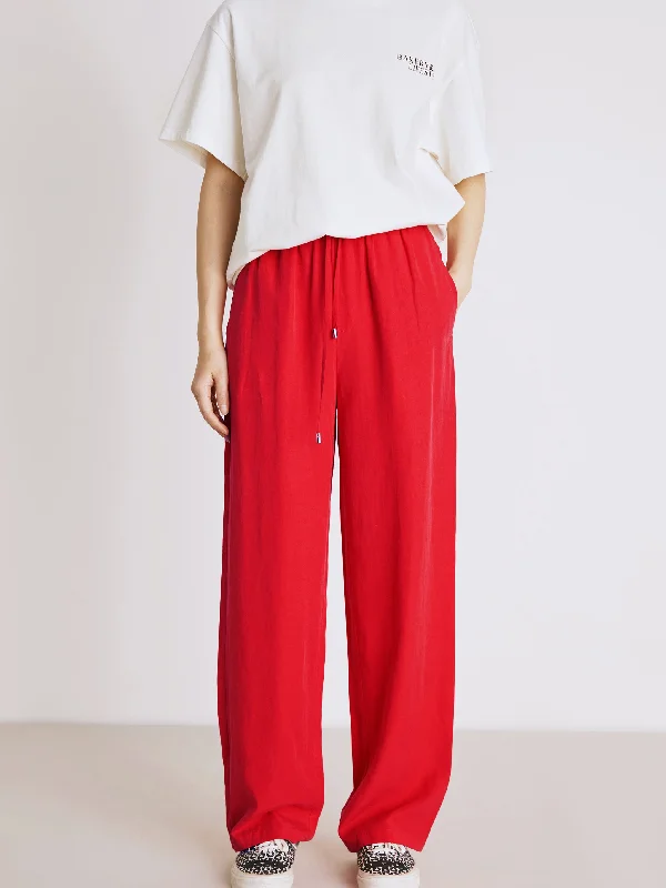 Silk Linen Sports Casual Pants