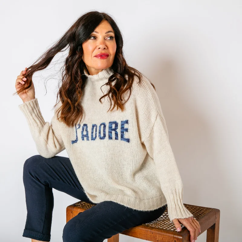 Slogan Wool Blend Jumper