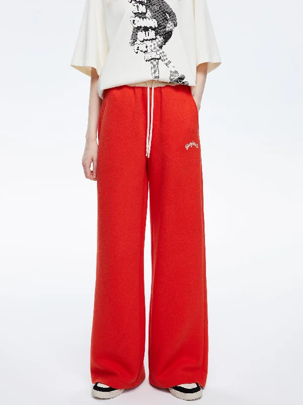 Vintage Orange Wide Leg Sweatpants