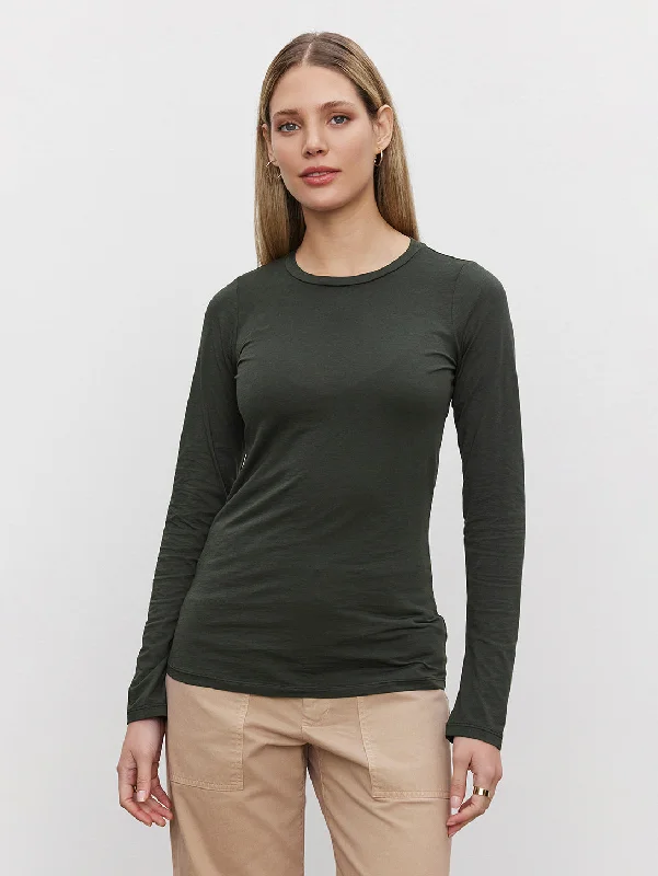 Zofina Long Sleeve Crew Tee - Thicket