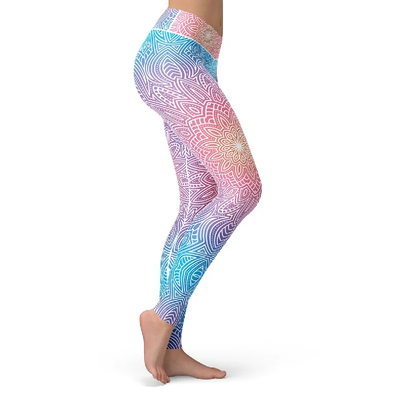 Bright Vibes Mandala Leggings