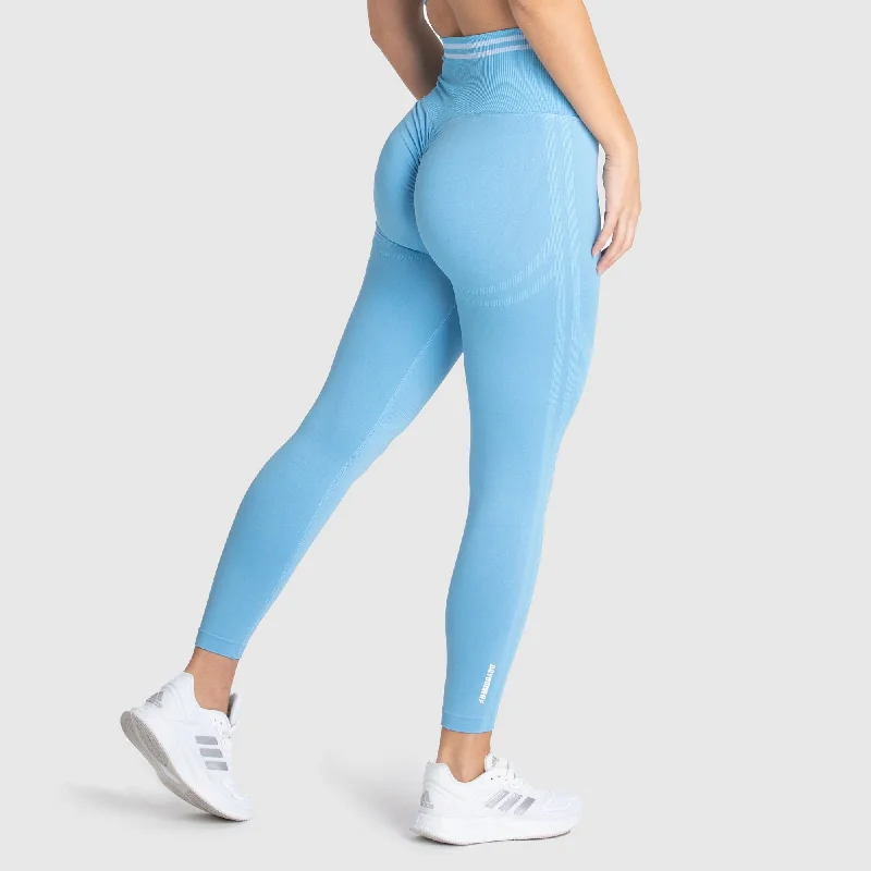 DYE Scrunch Seamless Leggings - Sky Blue