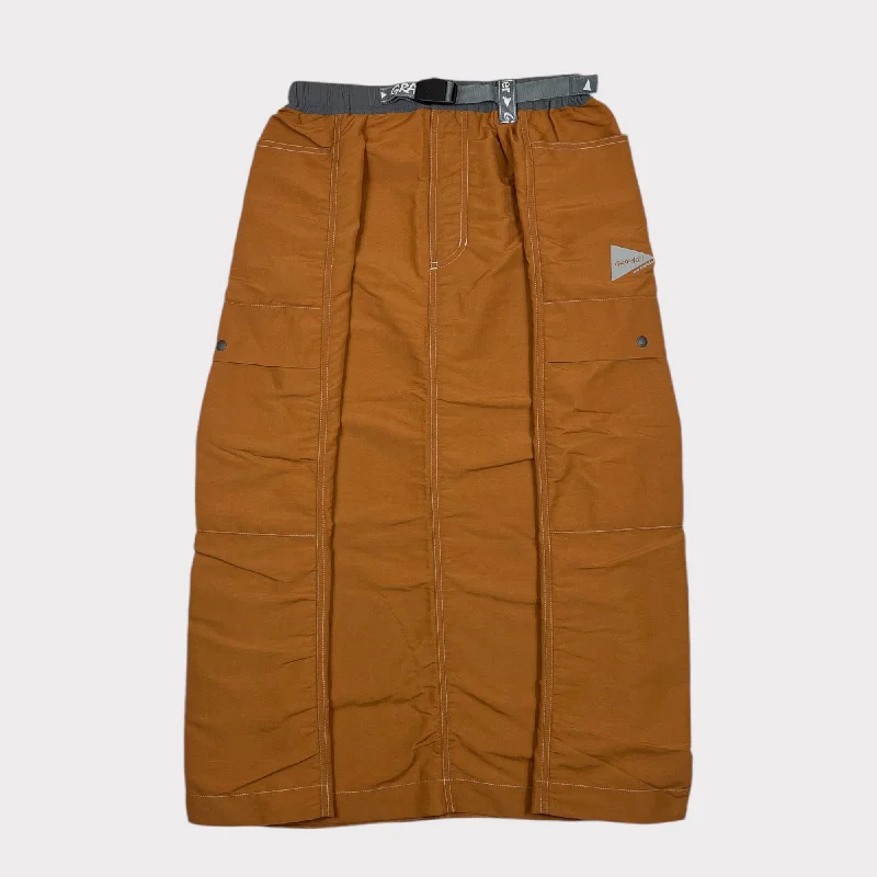 Gramicci x And Wander Voyager Skirt Ripstop Orange