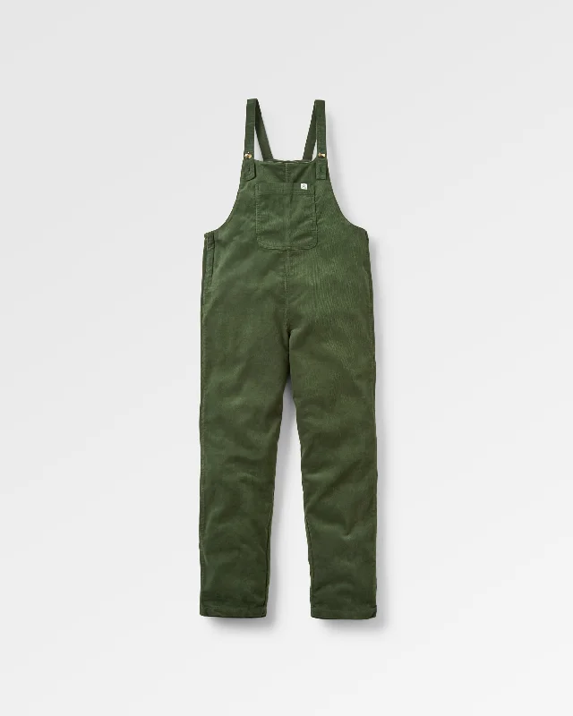 Meadows Organic Cotton Cord Dungarees - Fir Tree