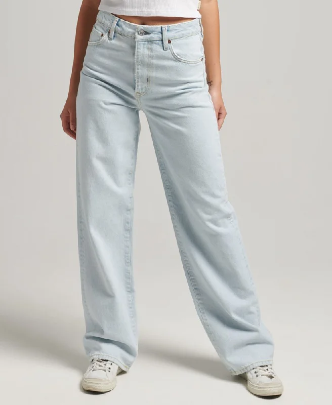 Vintage High Rise Straight Jeans | Light Indigo Vintage