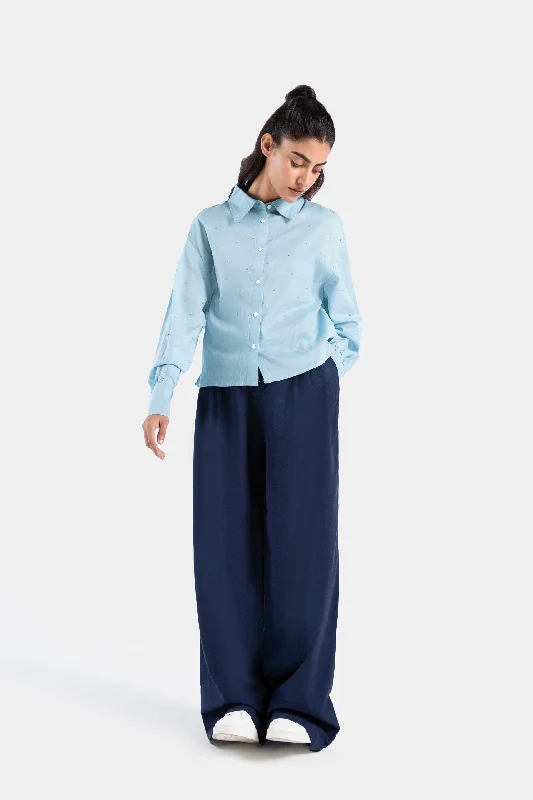 Linen Pleated Wide Pants