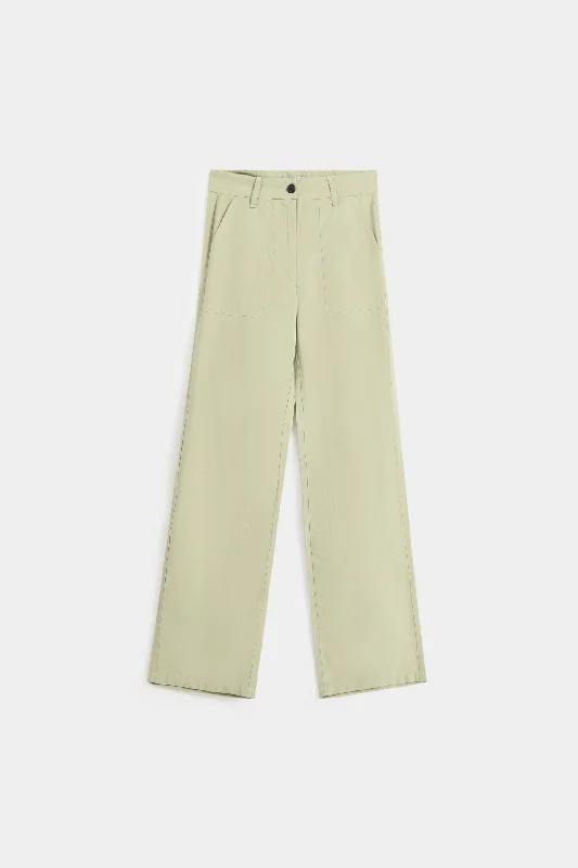 Straight Linen Pants