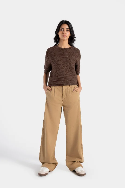 Pleated Wide Leg Pants