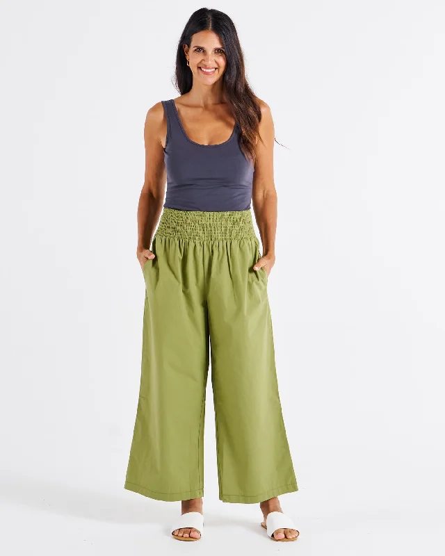 Betty Basics Sevilla Wide Leg Pant Pistachio