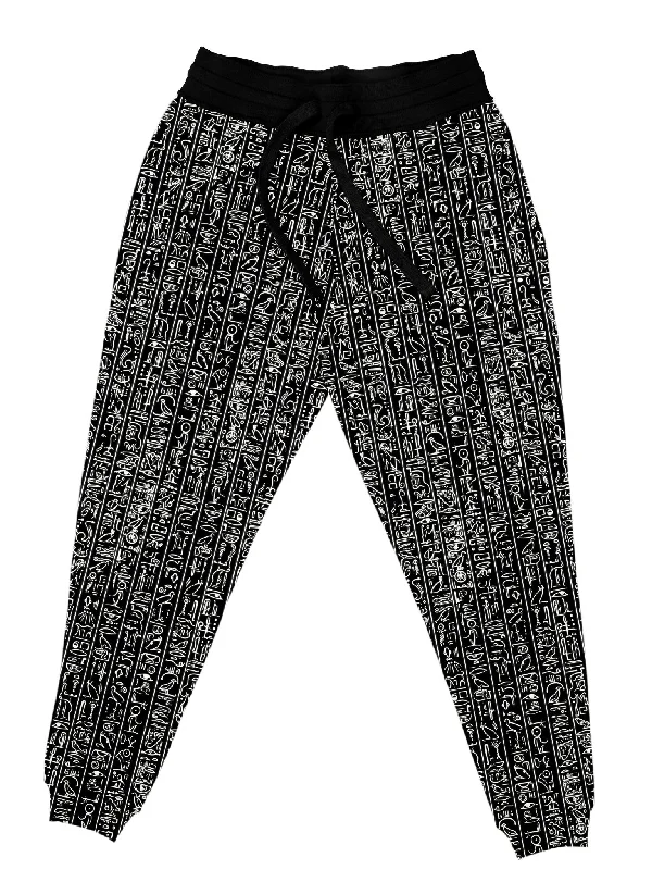 Egyptian Glyphs (Black) Unisex Joggers