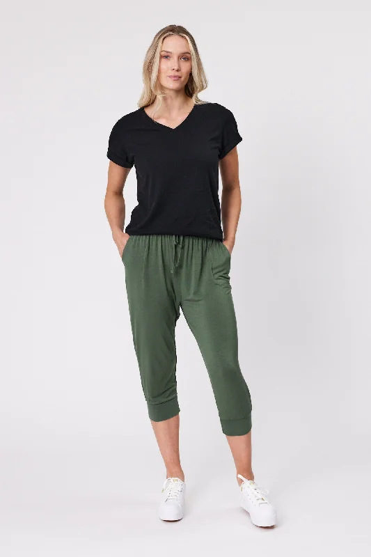 Shine On Essentials Comfort Jogger Khaki